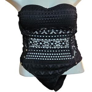 Black Strapless Swimsuit Size XXL